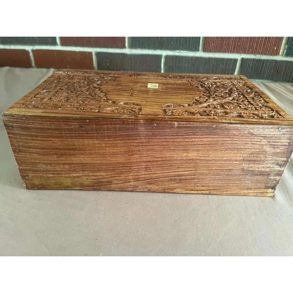 handmade Hand carved India Letter Holder